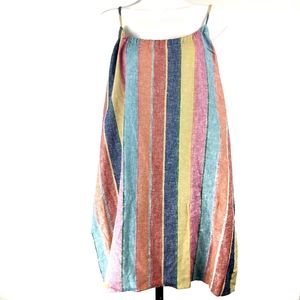 NWT Show Me Your Mumu Large linen Carlotta mini dress